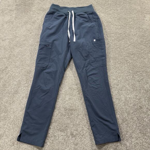 FIGS Yola Scrub Pants Womens Small Navy Blue Technical Collection Straight Leg - Picture 1 of 9